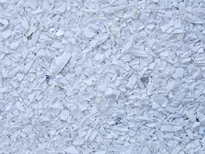 White plastic shreds