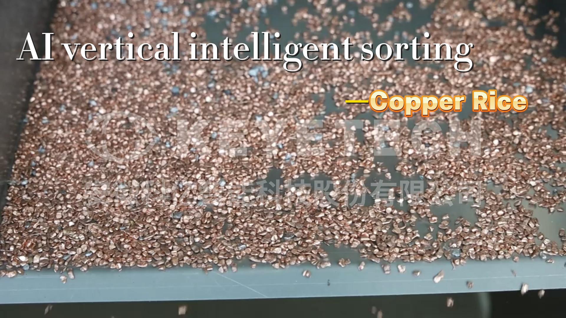 AI tracked intelligent sorting machine - Copper meter